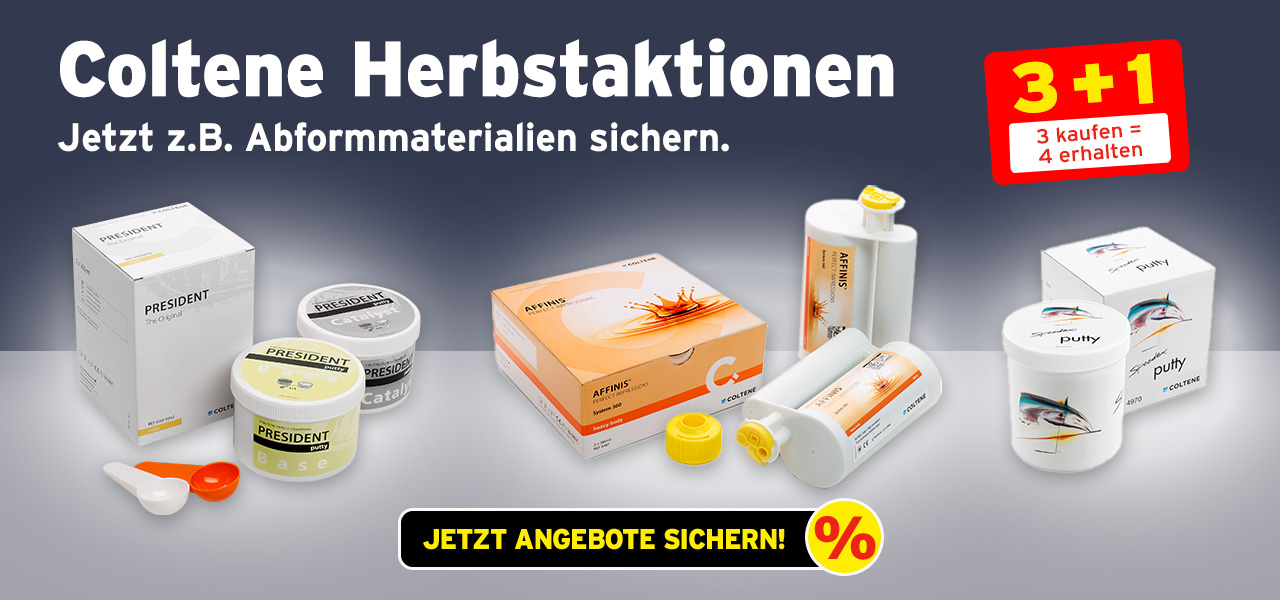 Coltene Herbstaktionen – jetzt 3+1 Angebot auf Abformung sichern